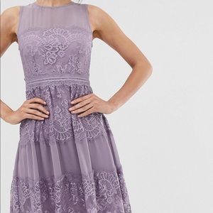 NWT ASOS Purple Lace Dress